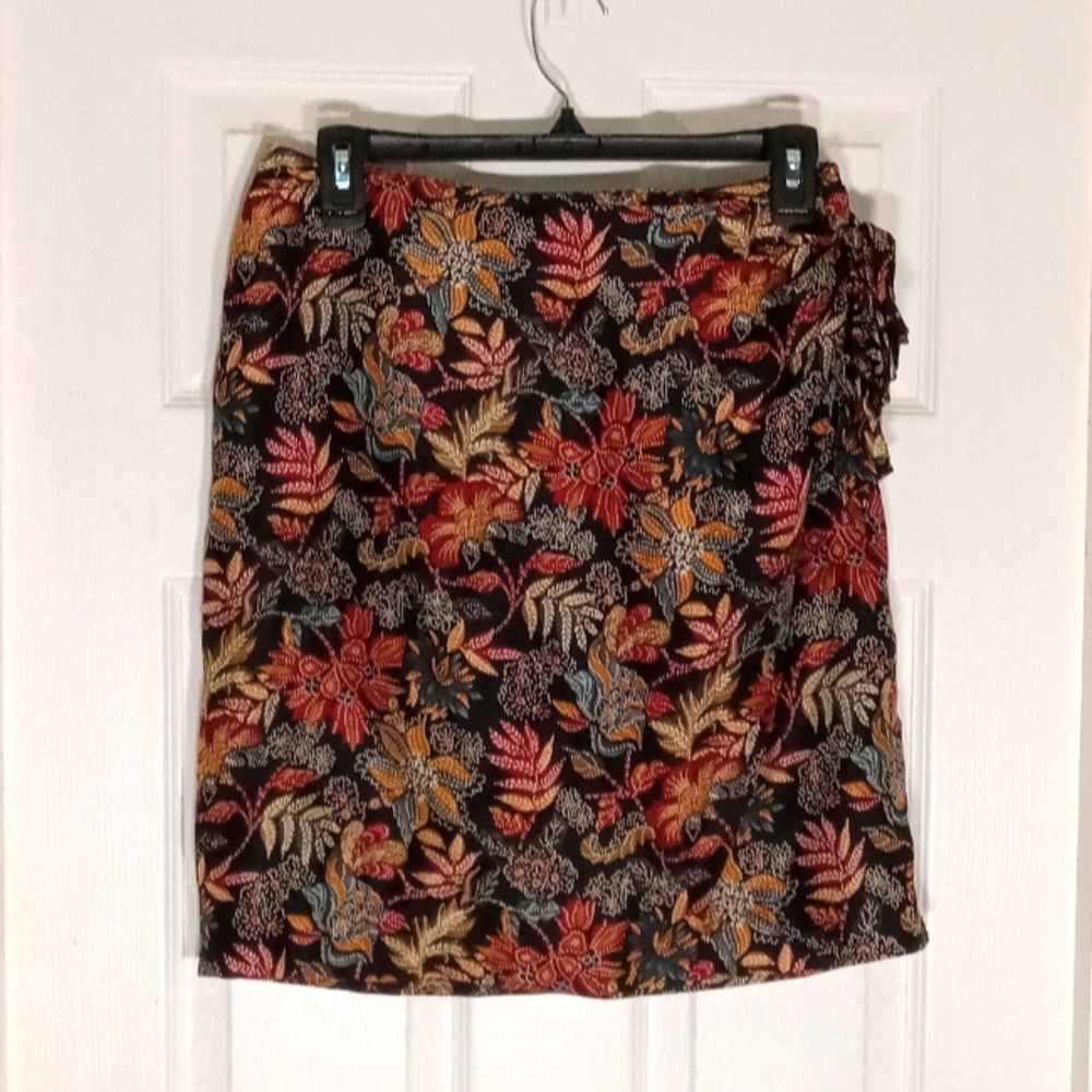 silk wrap skirt Valerie Stevens Lined